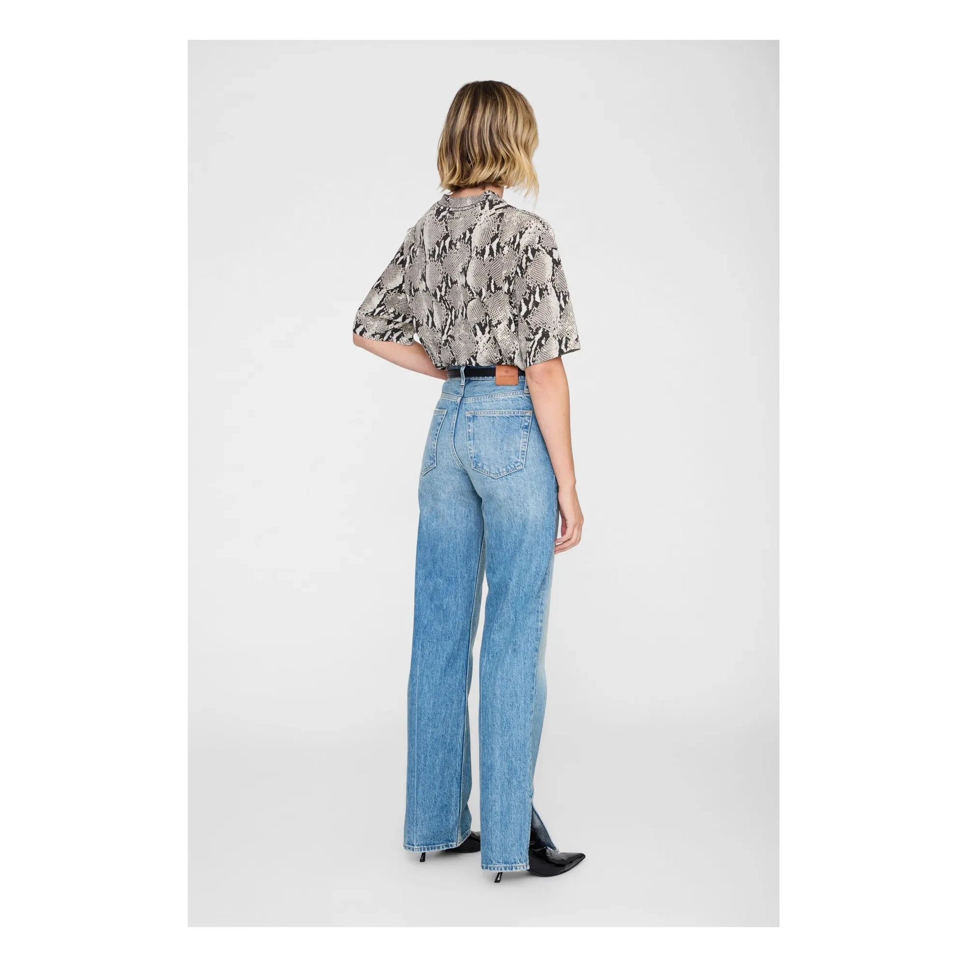 Anine Bing - Avi Python T-shirt | Grey
