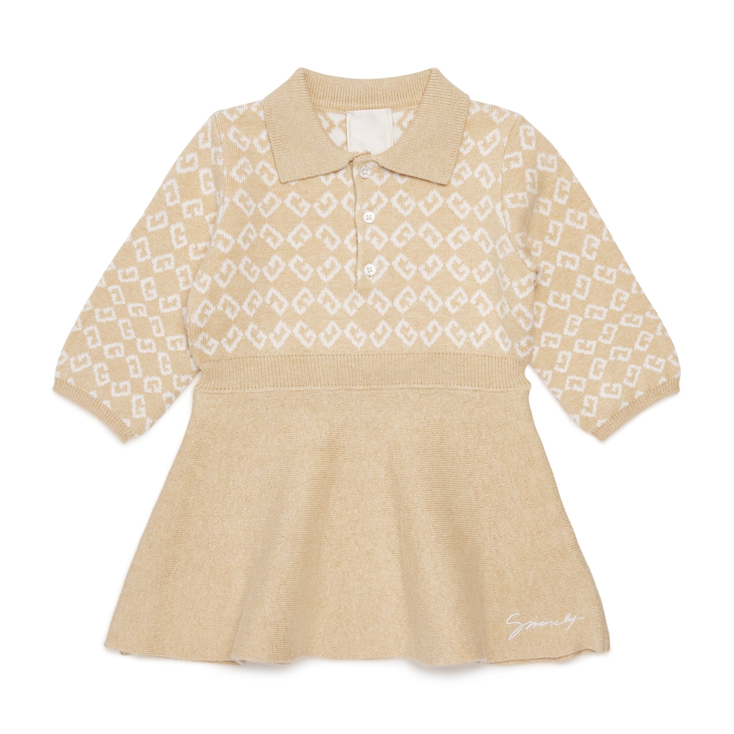 Givenchy Kids Cotton-Cashmere Monogram Dress (6 Months-3 Years)