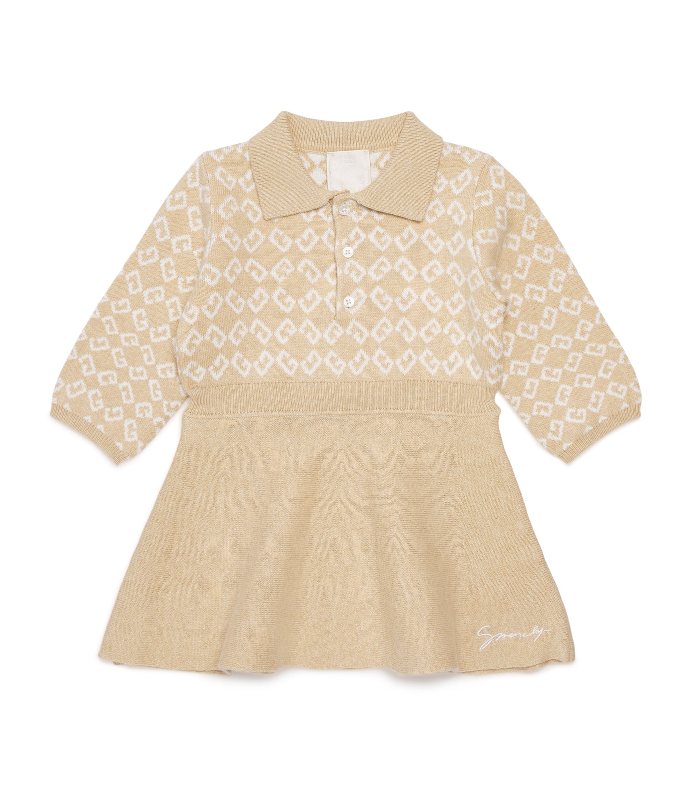 Givenchy Kids Cotton-Cashmere Monogram Dress (6 Months-3 Years)