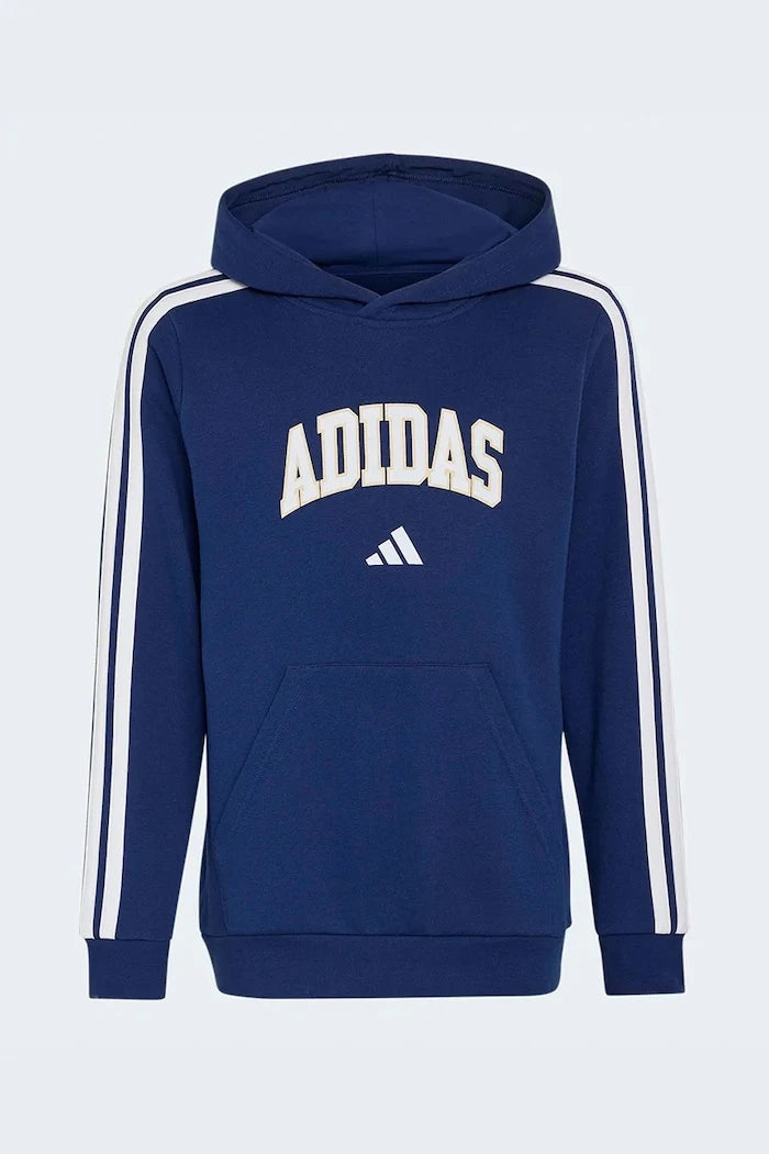 çocuklar için pamuklu adidas kapüşonlu sweatshirt