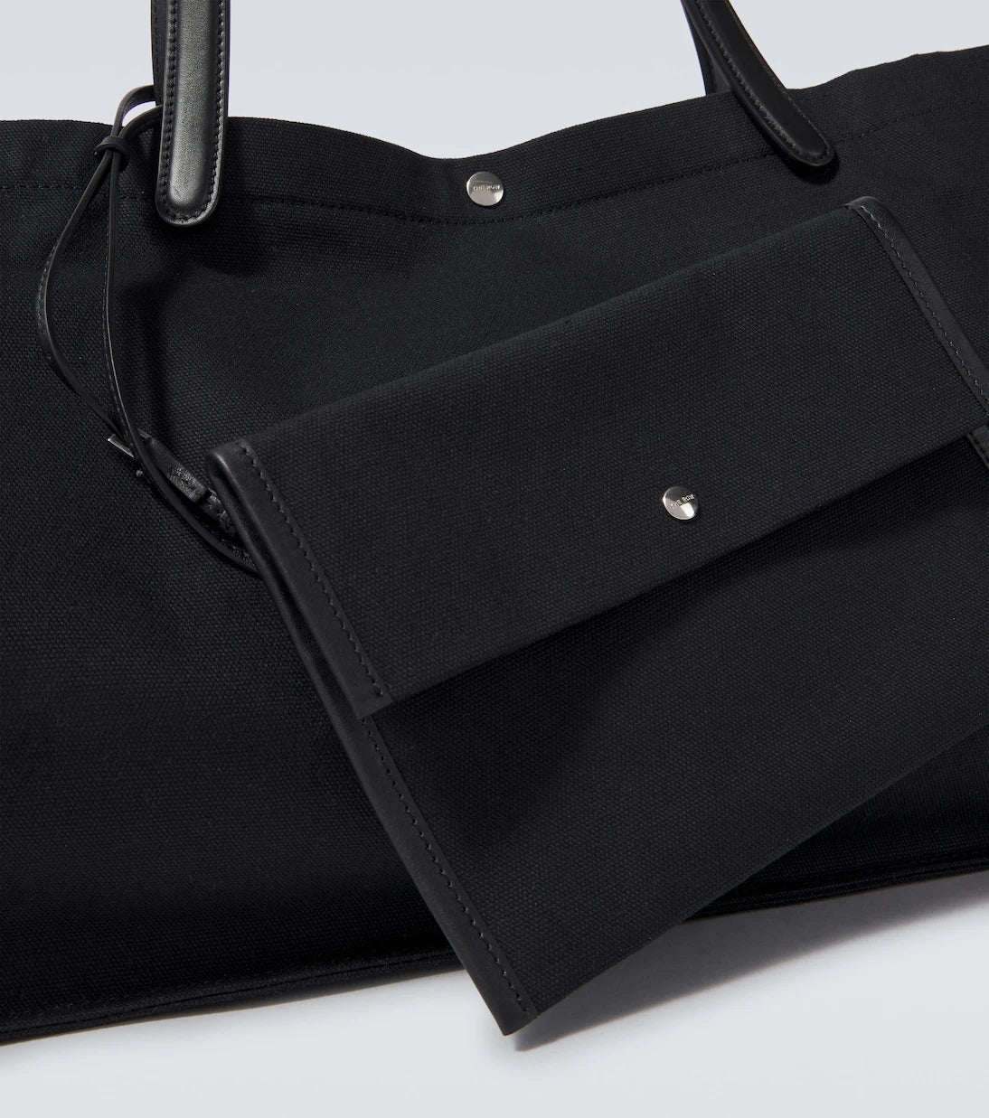 The Row - Idaho XL leather-trimmed canvas tote bag