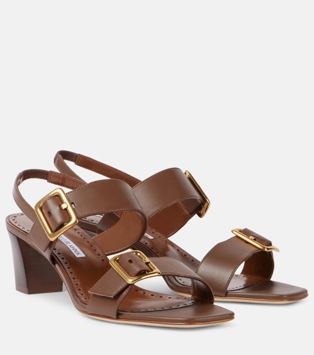 Manolo Blahnik - Thalitsli leather sandals