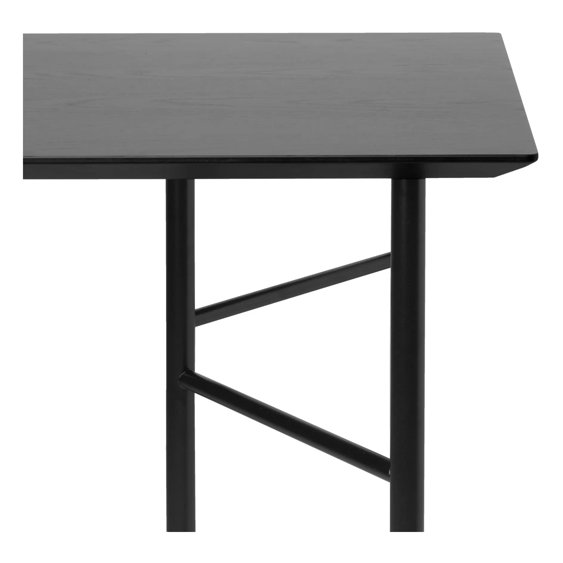 Ferm Living - Mingle Rectangular Table - FSC wood, metal legs | Black