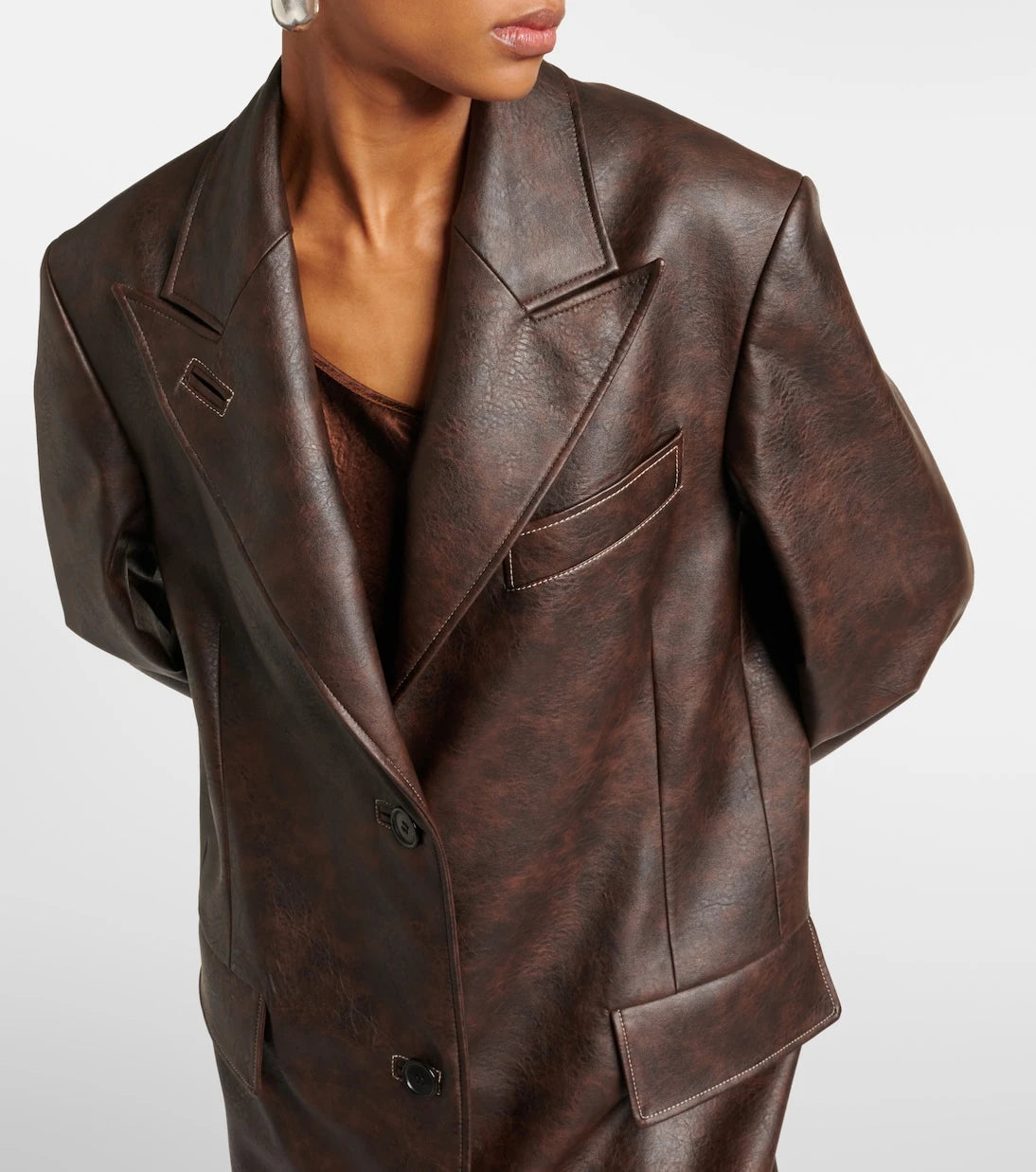 Acne Studios - Ovittor faux leather coat