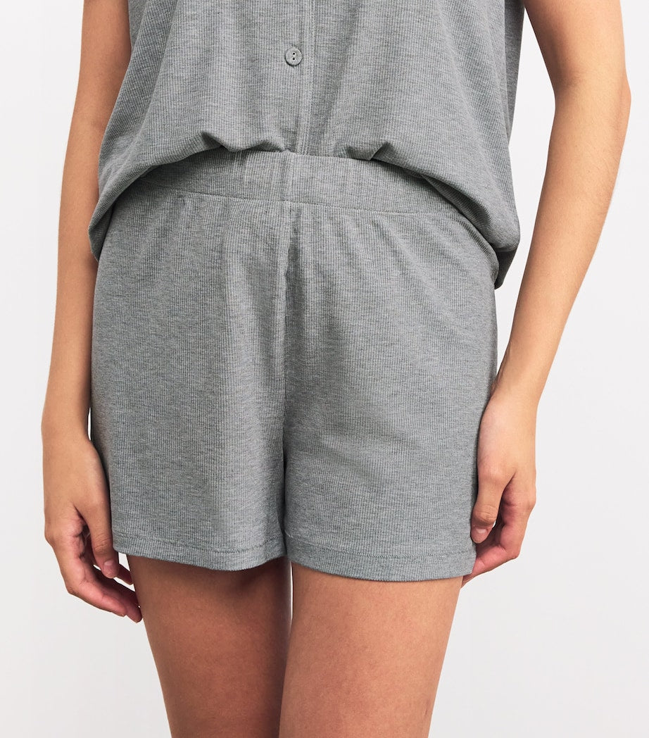 Skims Grey Soft Lounge Short Pyjamas