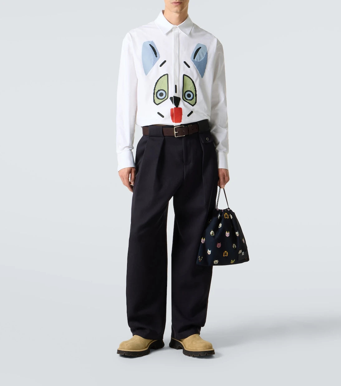 Loewe - x Louis Wain cotton Oxford shirt