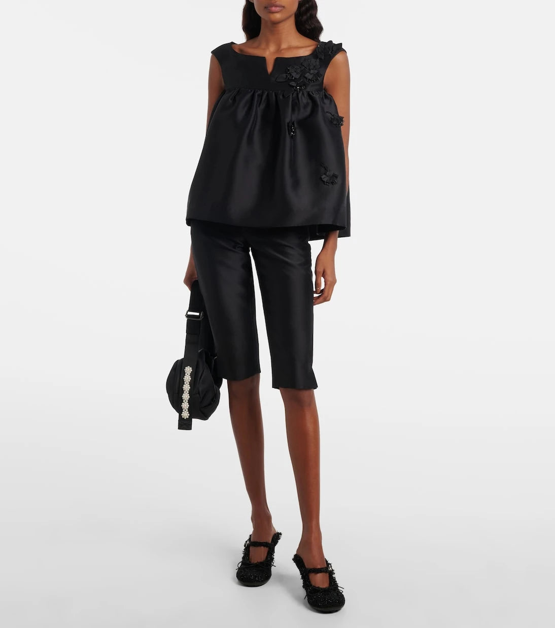 Shushu/Tong - Floral-appliqué top