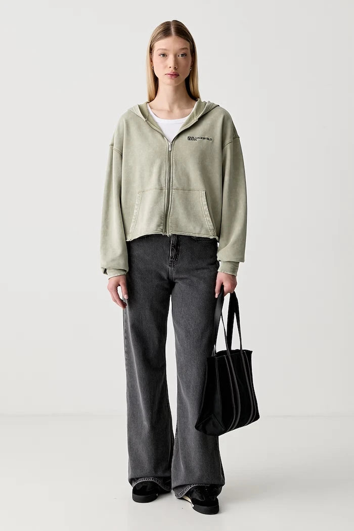 Karl Lagerfeld Jeans kadın pamuklu oversize sweatshirt