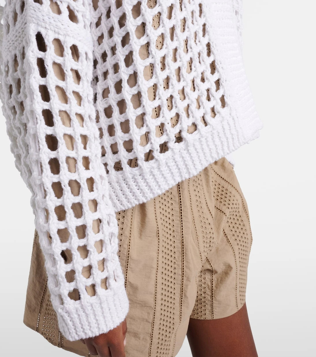 Brunello Cucinelli - Open-knit cotton cardigan