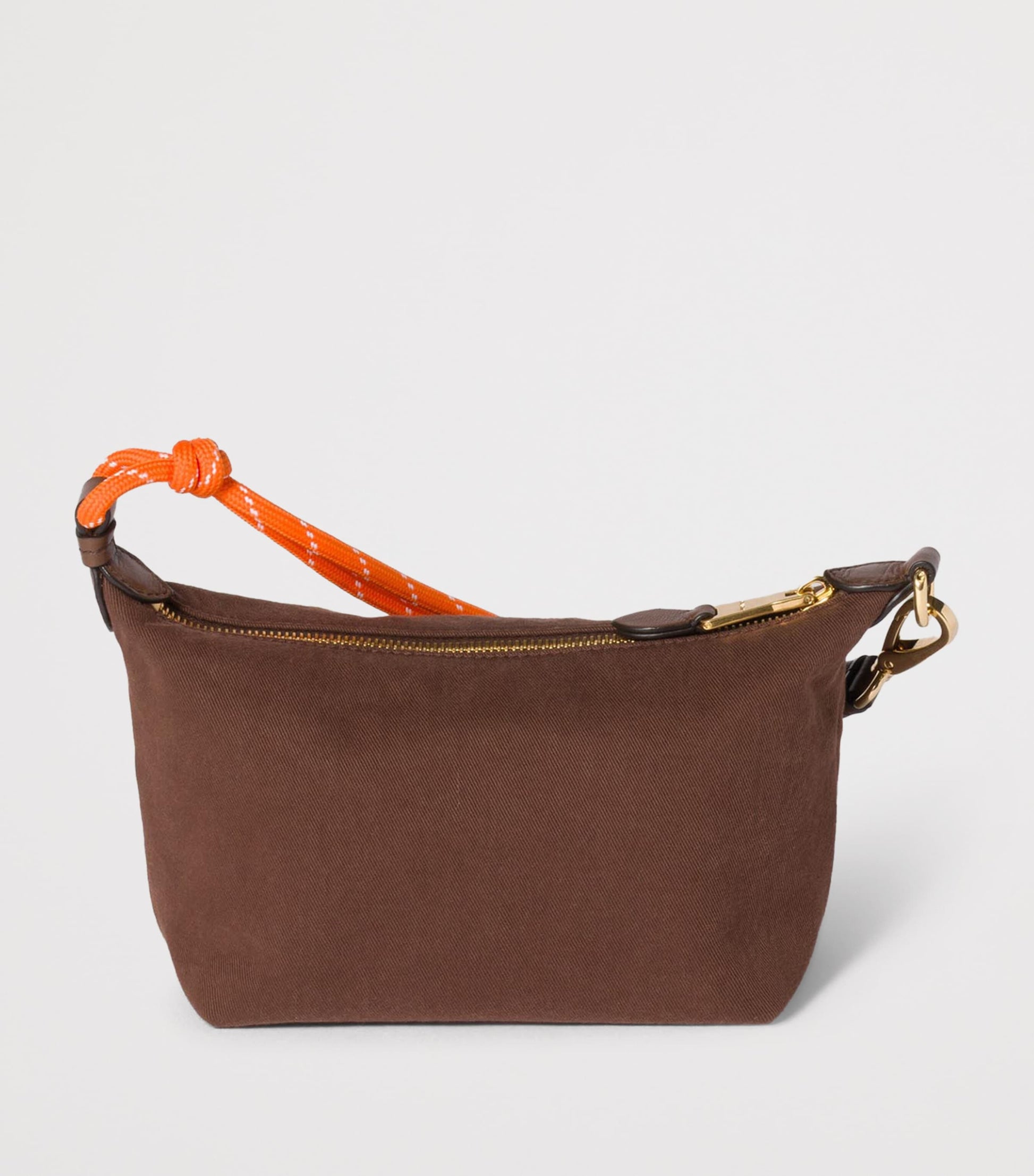 Brown Gabardine Pouch