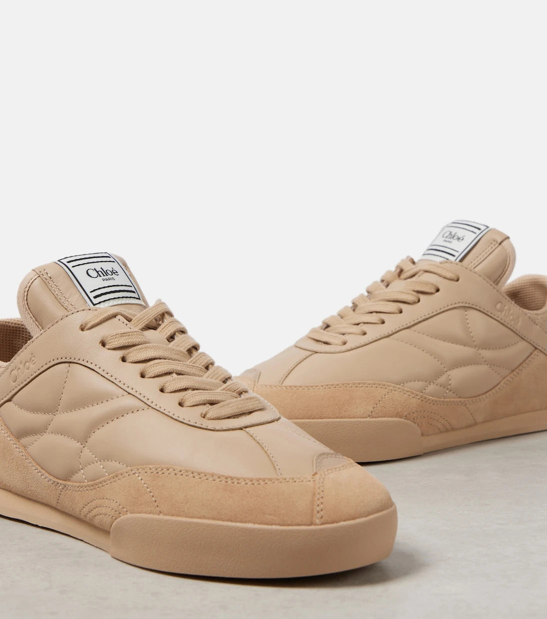 Chloé - Chloé Kick leather low-top sneakers