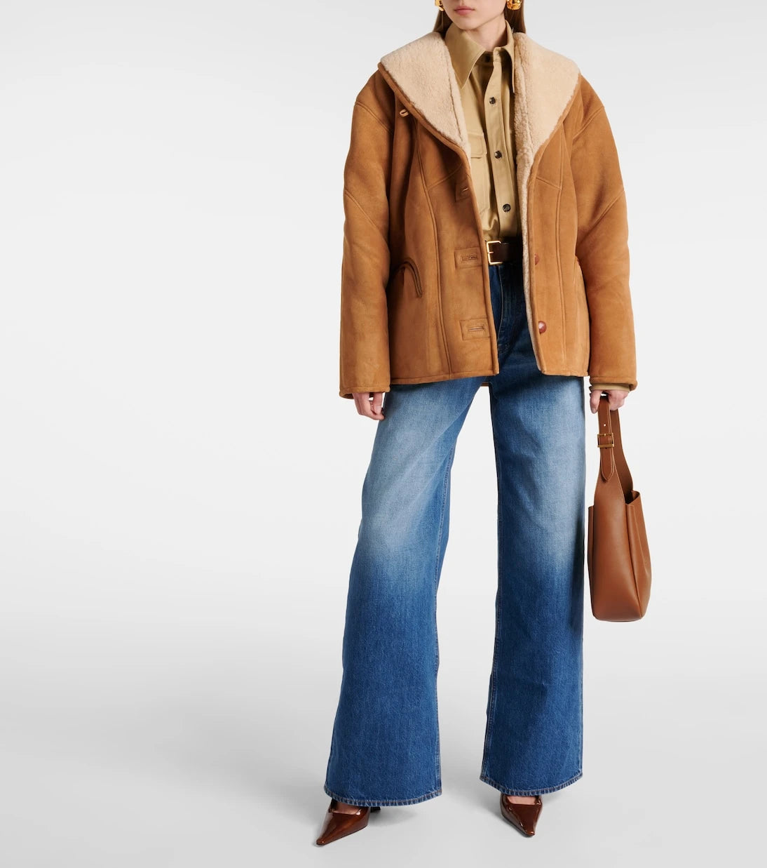 Blazé Milano - Tatoosh shearling-lined suede jacket