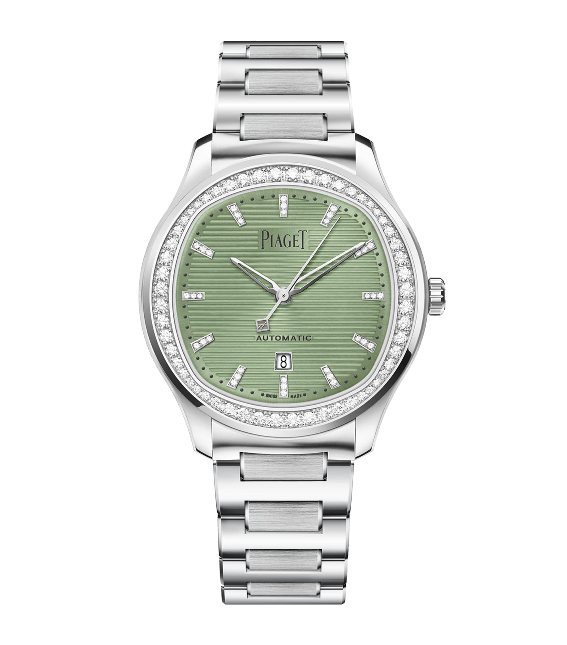 Stainless Steel and Diamond Polo Date Watch 36mm