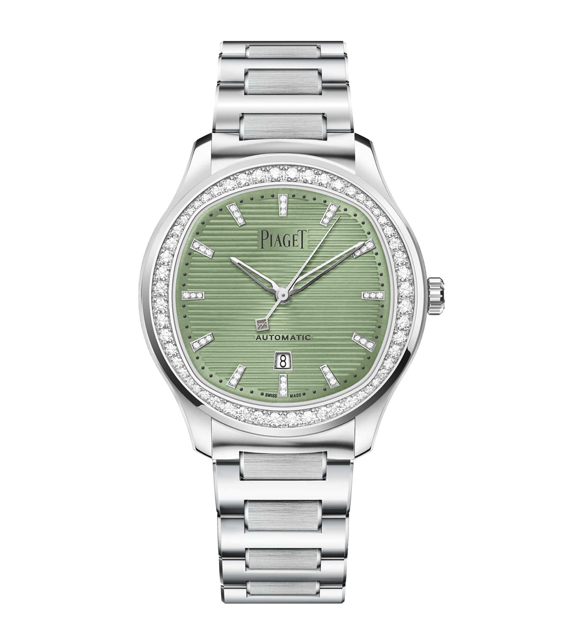 Stainless Steel and Diamond Polo Date Watch 36mm