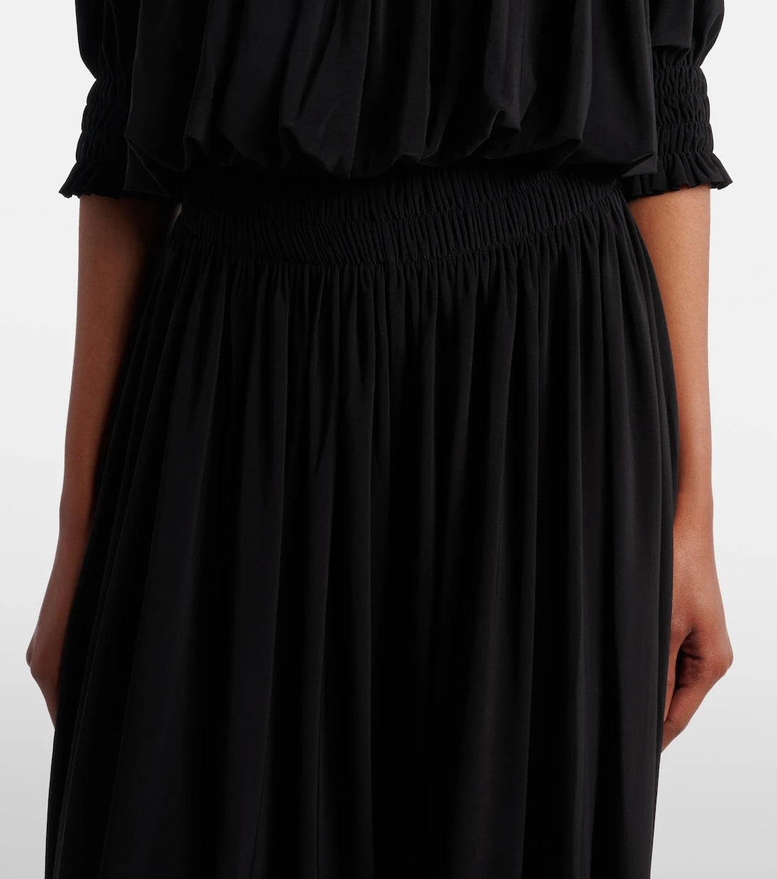 Norma Kamali - Off-shoulder jersey jumpsuit
