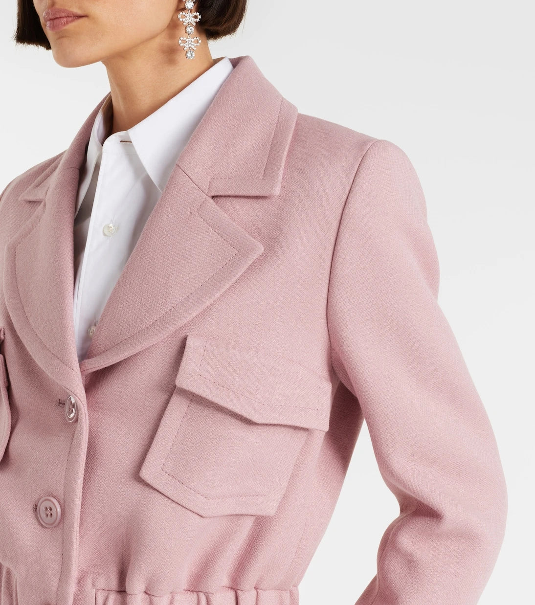 Dorothee Schumacher - Layered Coolness organza-trimmed cropped jacket