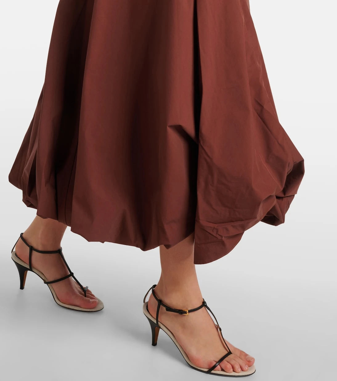 Simkhai - Olivia draped cotton-blend poplin midi dress