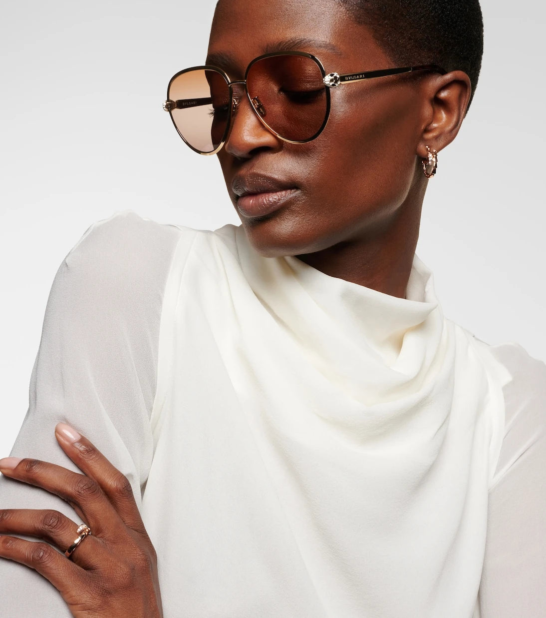 Bvlgari - Serpenti Forever aviator sunglasses