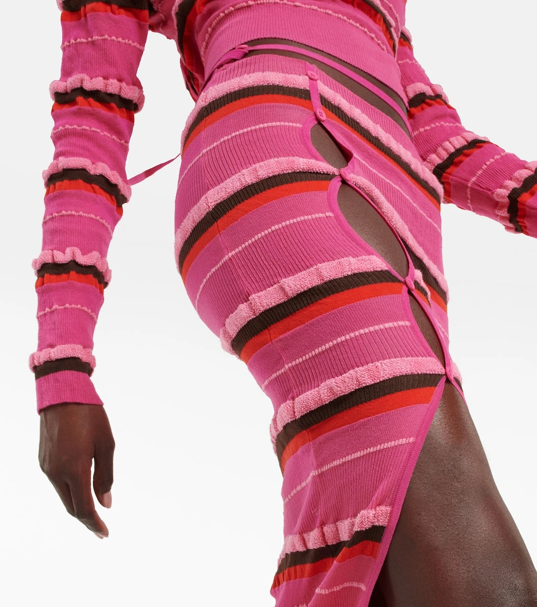 Jacquemus - La Jupe Maille Concha midi skirt