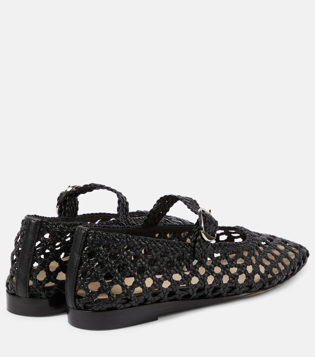 Le Monde Béryl - Woven leather Mary Jane flats