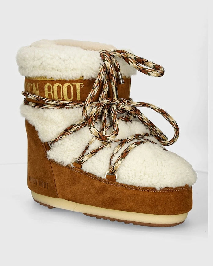 Moon Boot MB ICON LOW SHEARLING Süet Apre Ski Çizmesi