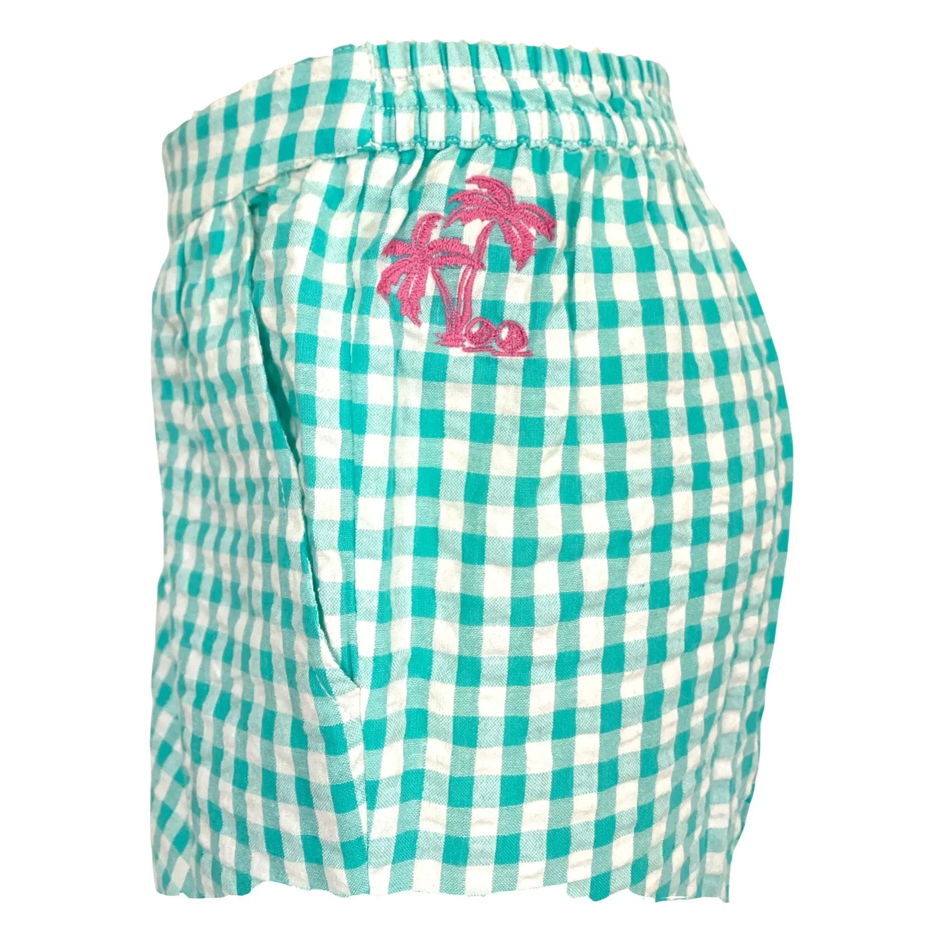 Sunchild - Bisbee Vichy pants | Turquoise