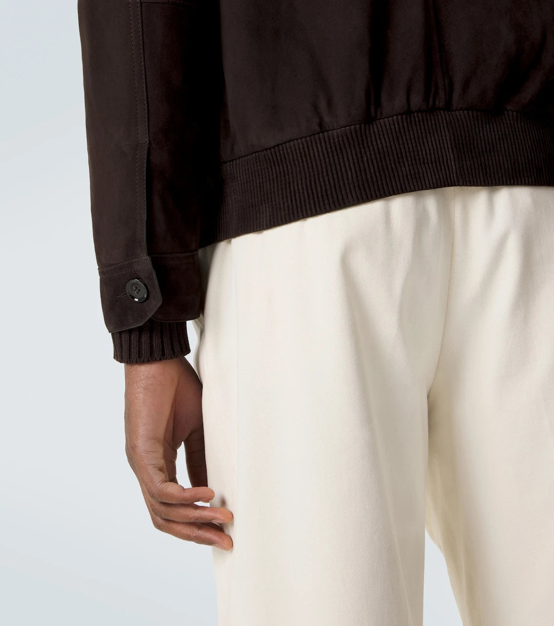 Brioni - Suede bomber jacket