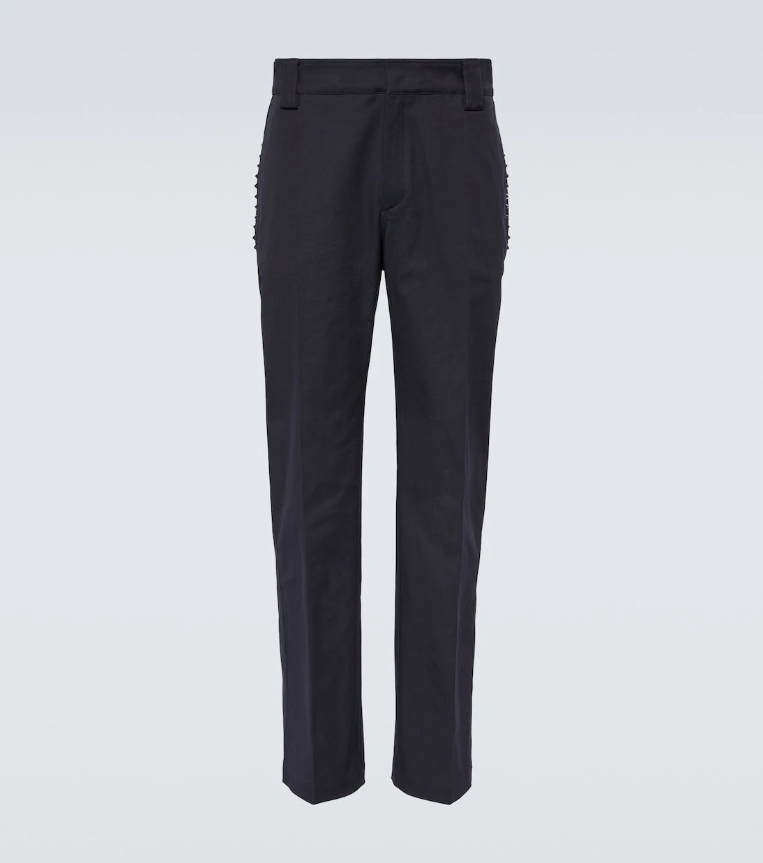 Valentino - Rockstud canvas straight pants
