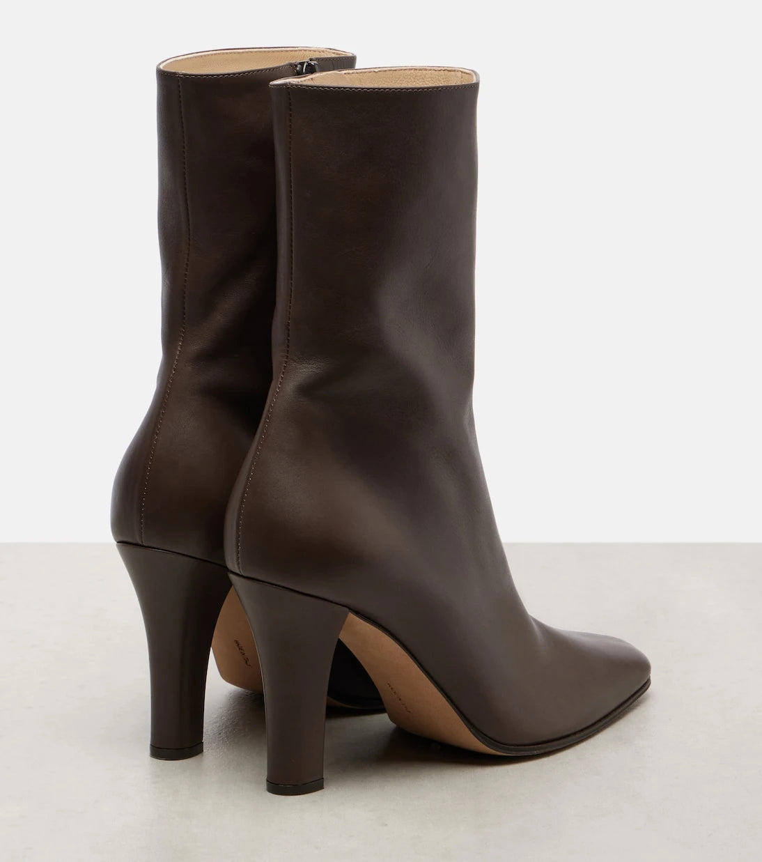 The Row - Mona leather ankle boots