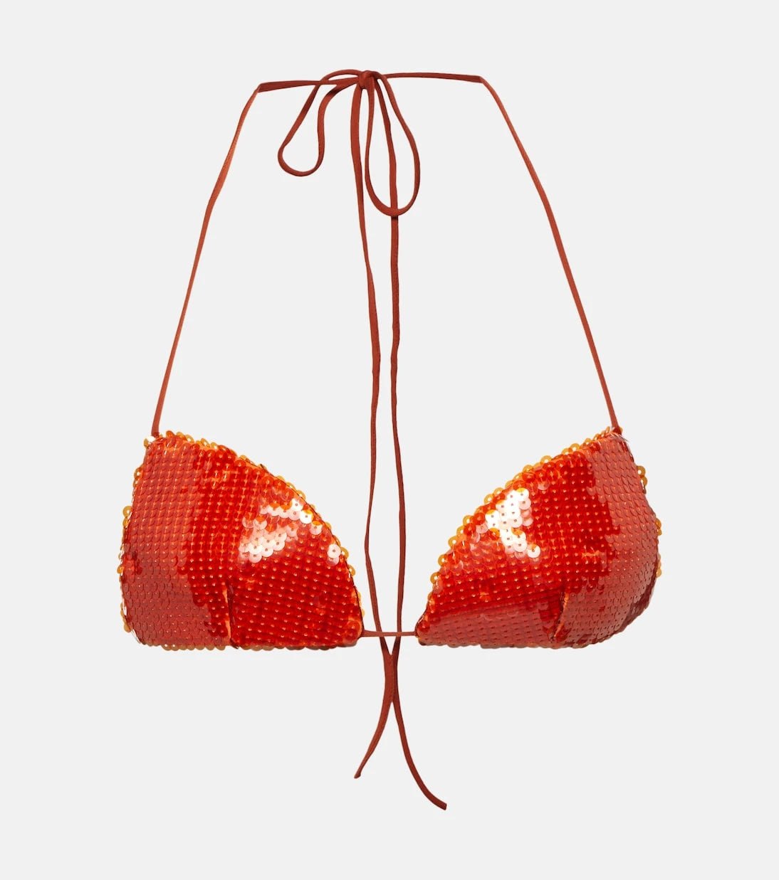 LaQuan Smith - Sequined halterneck bra top