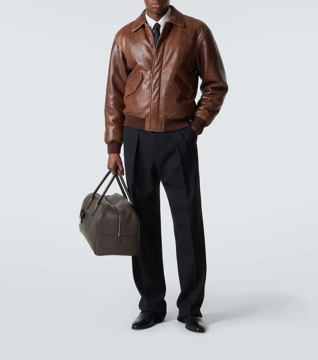 Saint Laurent - Bowling Small leather duffle bag