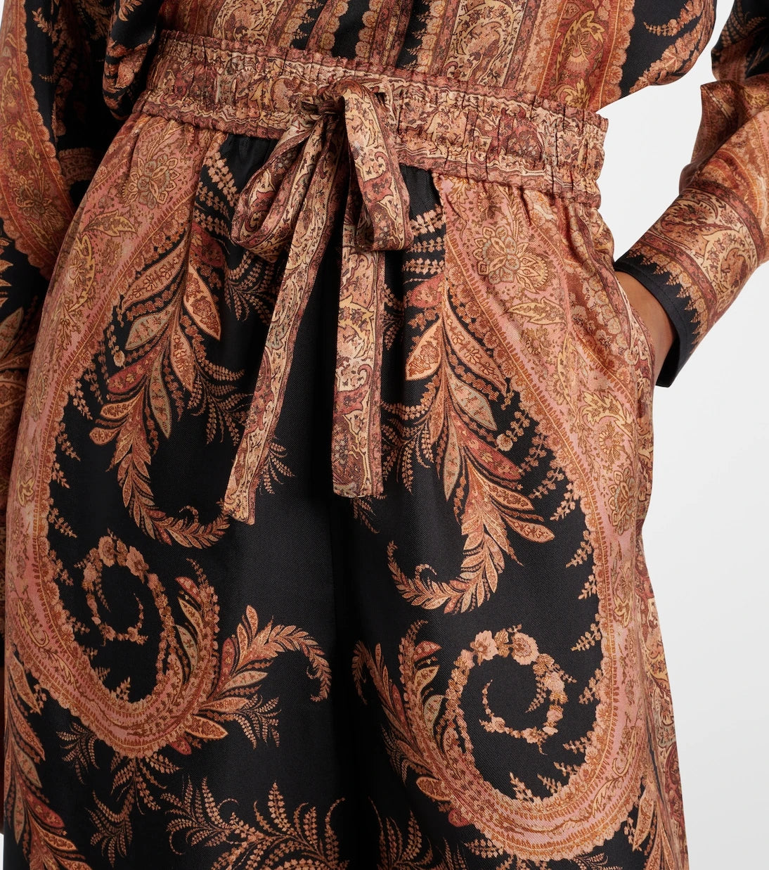 Zimmermann - Hypnotic silk wide-leg pants