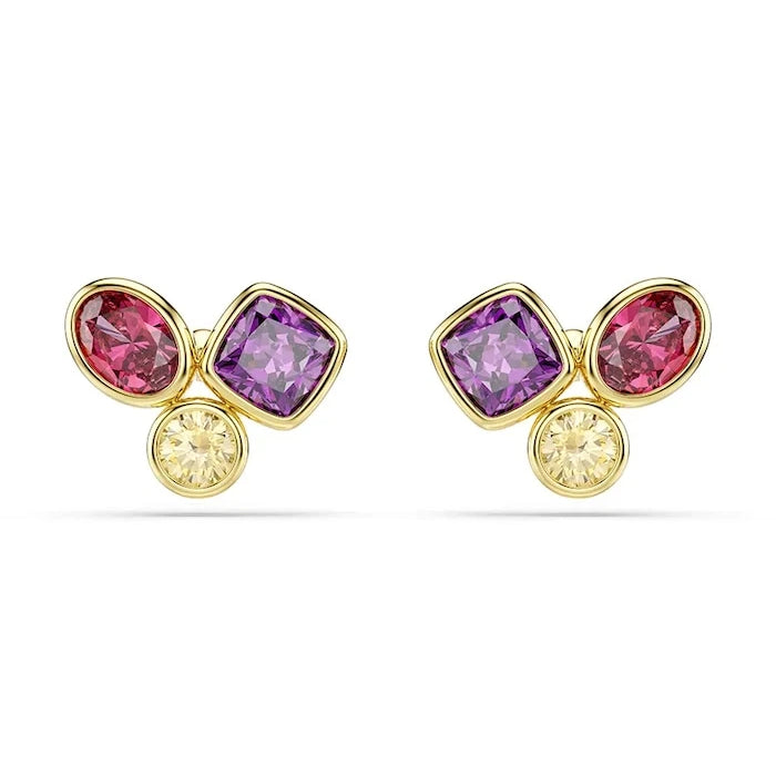 Swarovski Kadın Altın Kaplama Zirkon Küpe IMBER