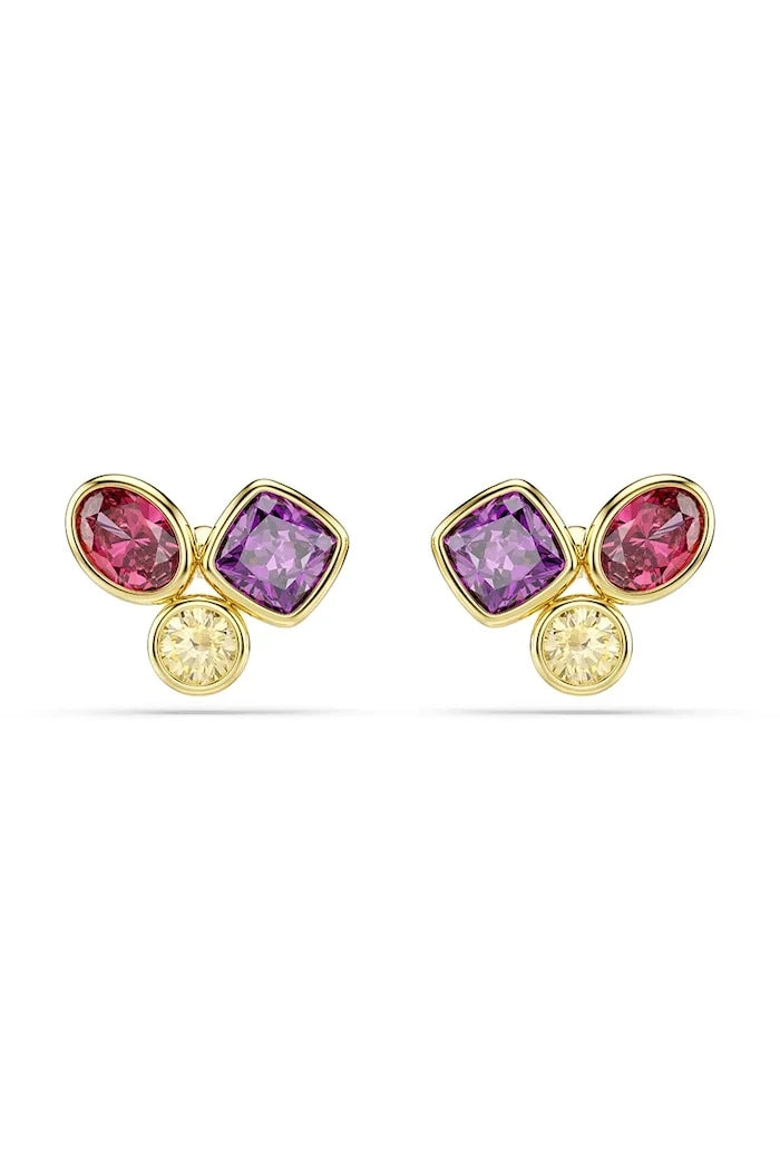 Swarovski Kadın Altın Kaplama Zirkon Küpe IMBER