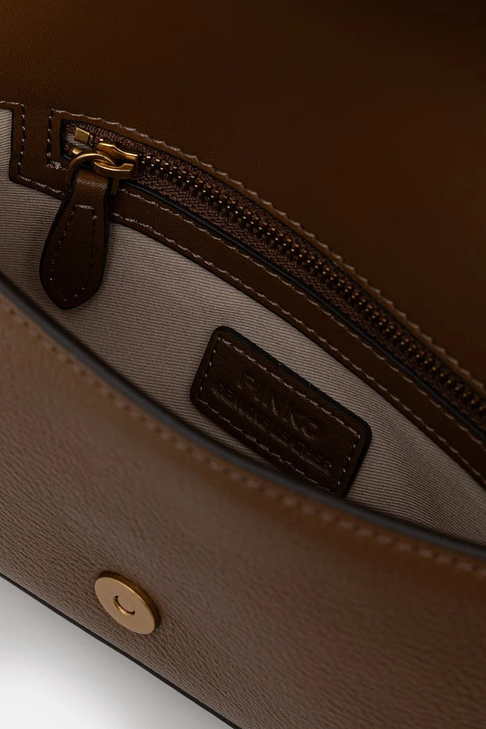 Pinko kadın deri crossbody çanta