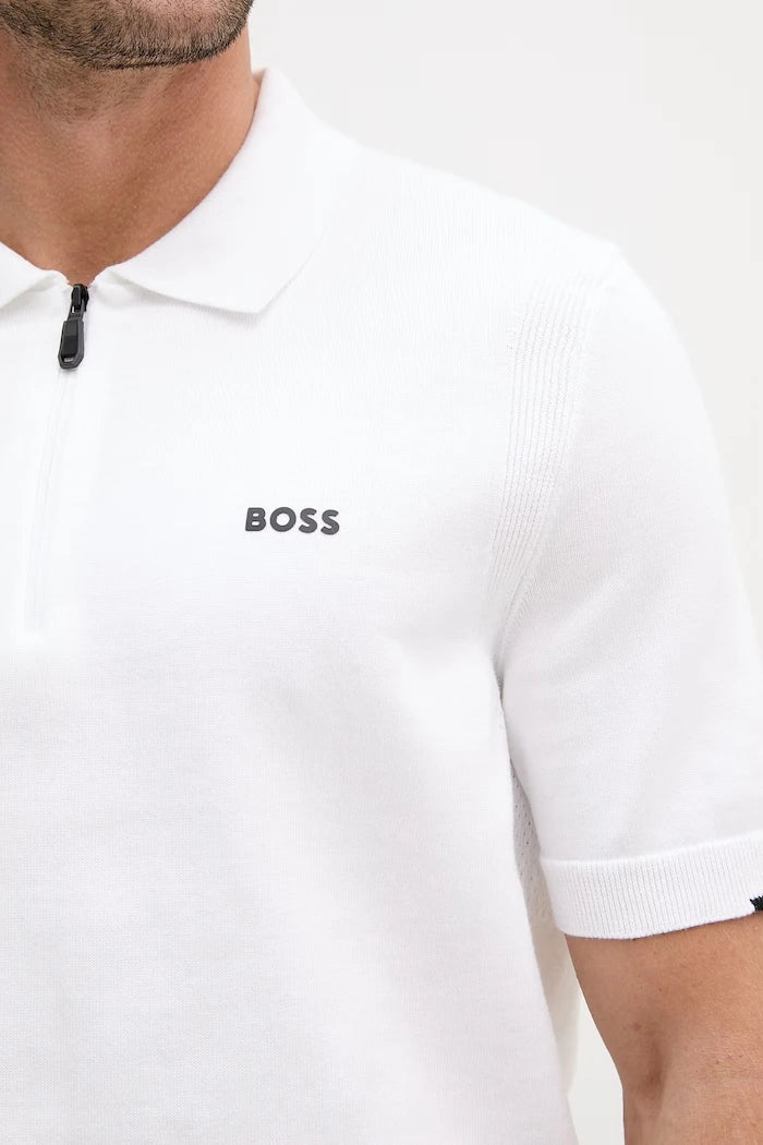 BOSS Green erkek pamuklu yakalı polo tişört X PS
