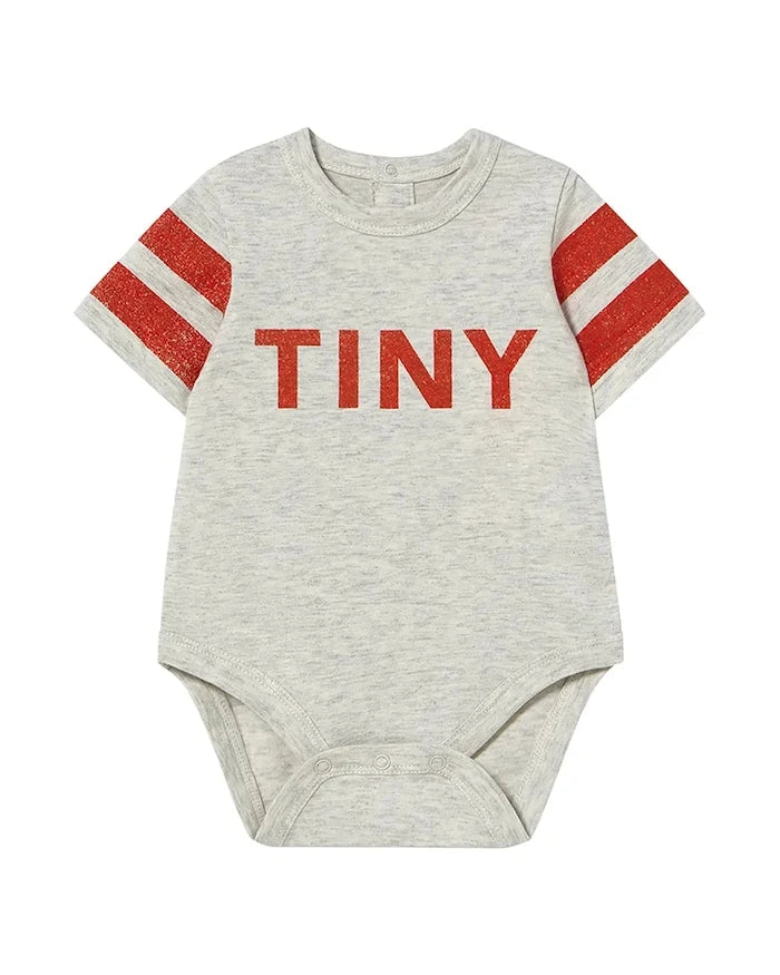 Tinycottons STRIPES LOGO BODY Pamuk Bebek Badi