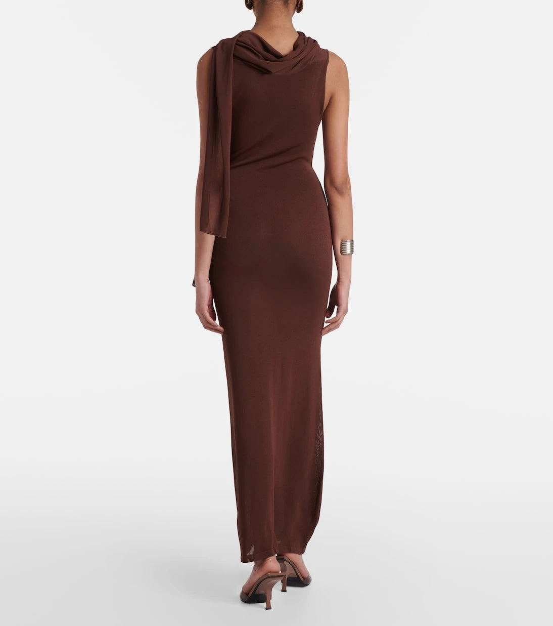 Aya Muse - Scarf-detail draped maxi dress