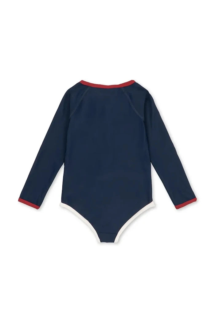 Детски цял бански Konges Sløjd LAGUNA LS SWIMSUIT GRS