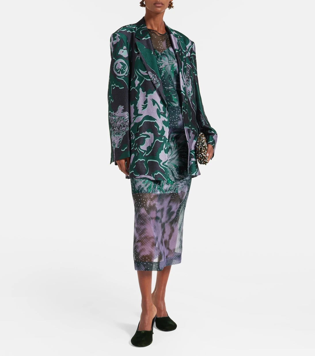 Dries Van Noten - Desenli blazer