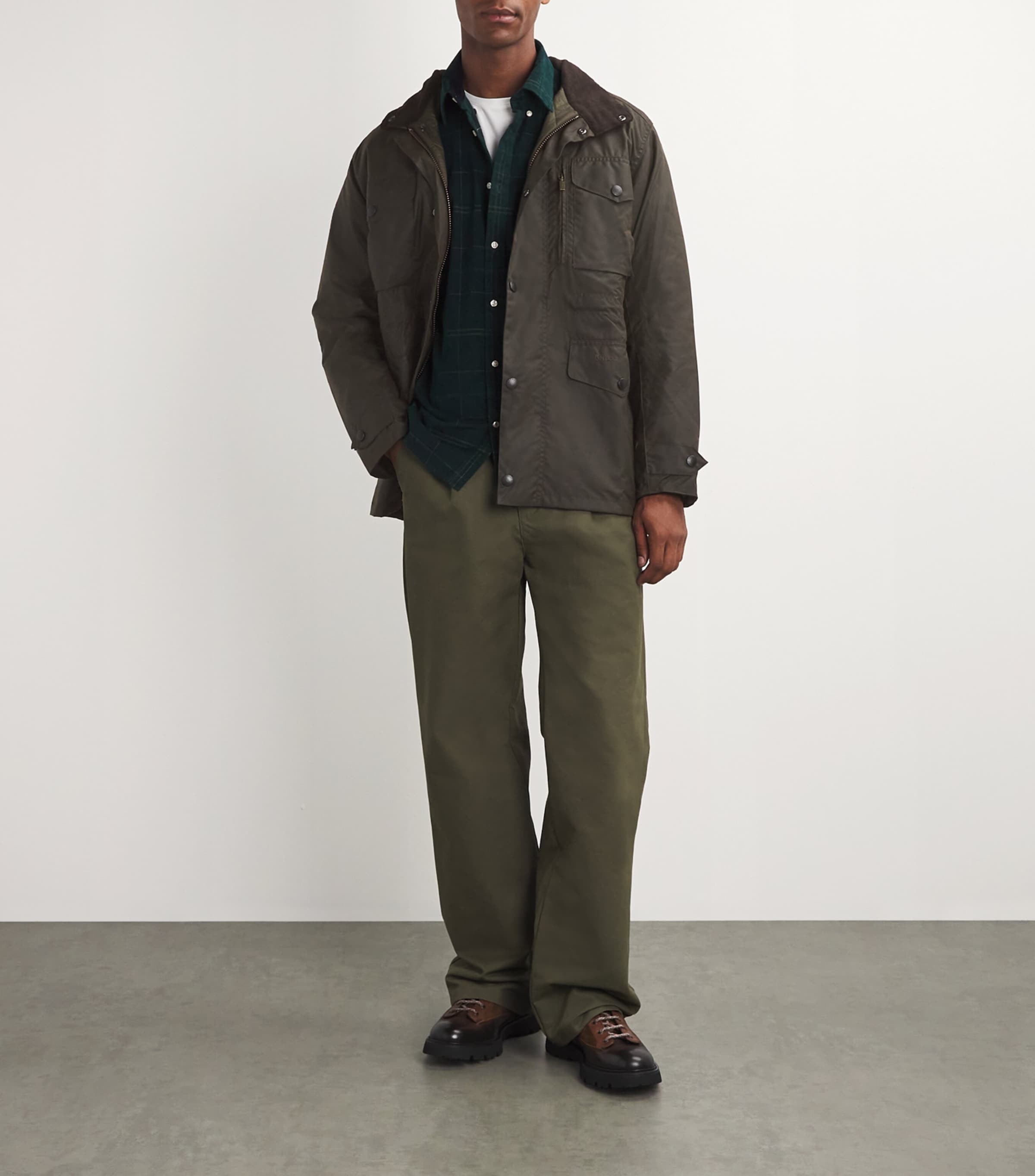 Green Waxed Sapper Jacket