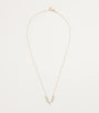 Persée Yellow Gold and Diamond Triangle Tennis Necklace