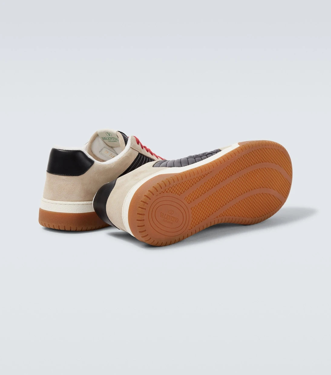 Valentino Garavani - Suede and leather sneakers