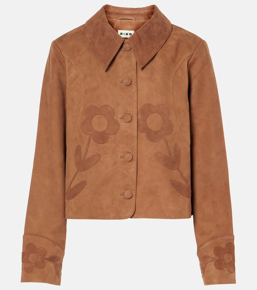 Rixo - Dionne appliqué suede jacket