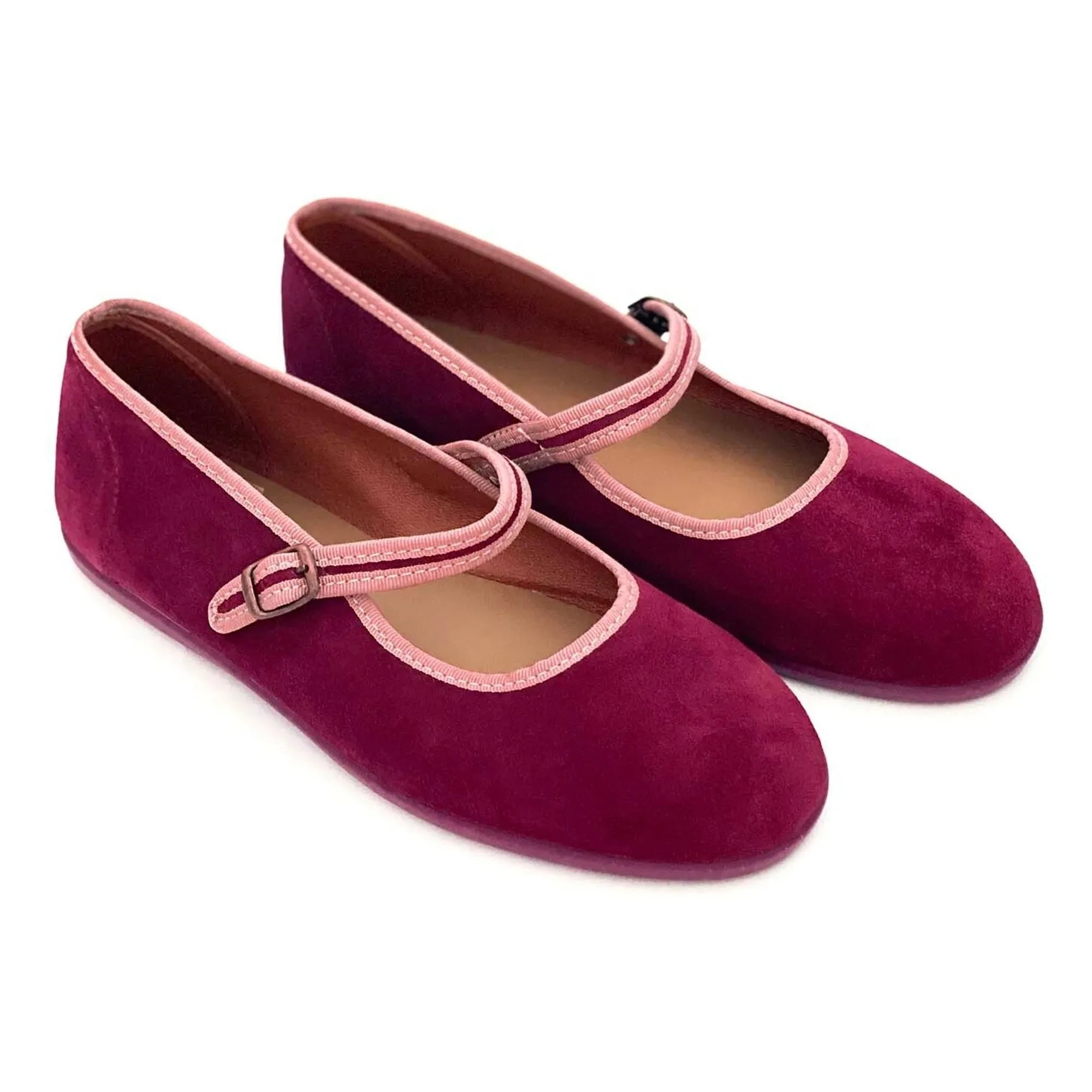Hermosilla - Ballerinas La Muette Daim - Women's collection | Burgundy