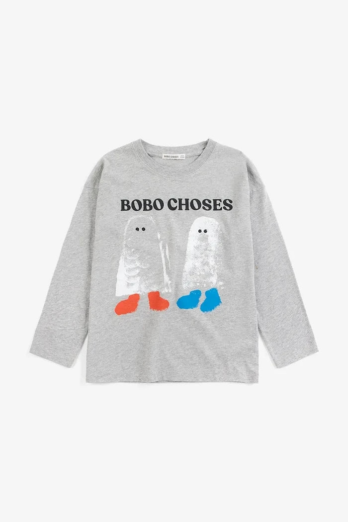 Bobo Choses çocuklar için pamuklu uzun kollu bluz Booty Ghosts