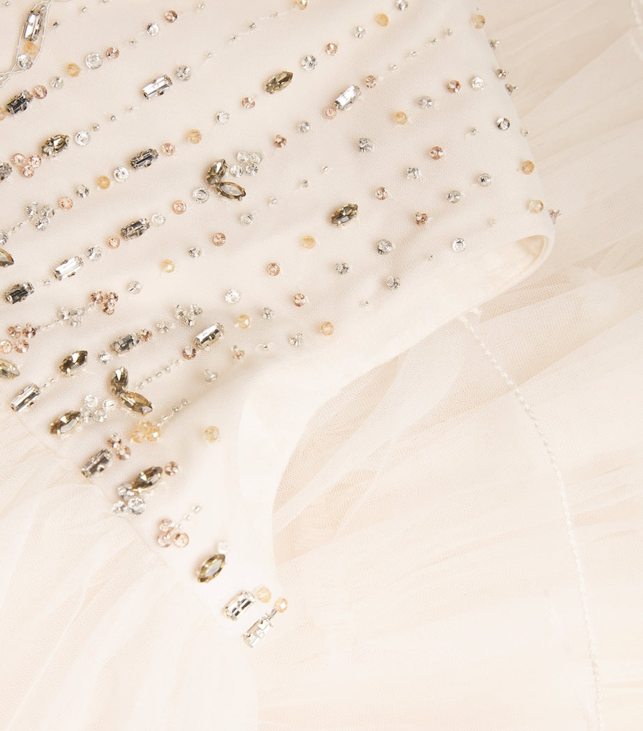 MAISON AVA Pink Sleeveless Embellished Dress (2-14 Years)