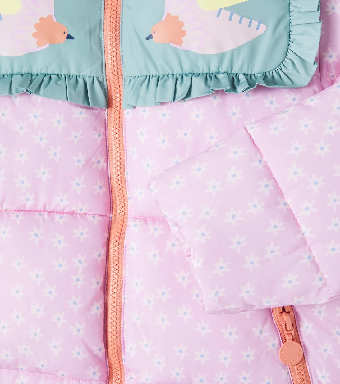 Stella McCartney Kids - جاكيت منفوخ مبطن بطبعة