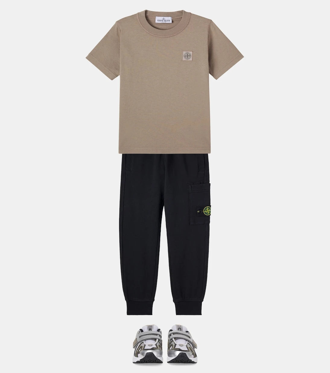 Stone Island Junior - Compass cotton jersey T-shirt