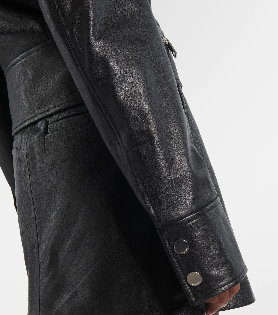 Sportmax - Toscana astarlı deri ceket
